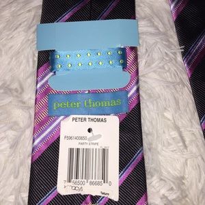 Peter Thomas 100% Silk Party Stripe Tie
